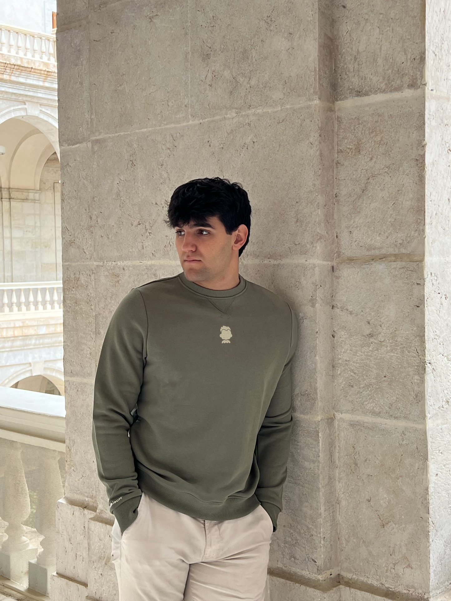 CREWNECK LOGO PECHO VERDE