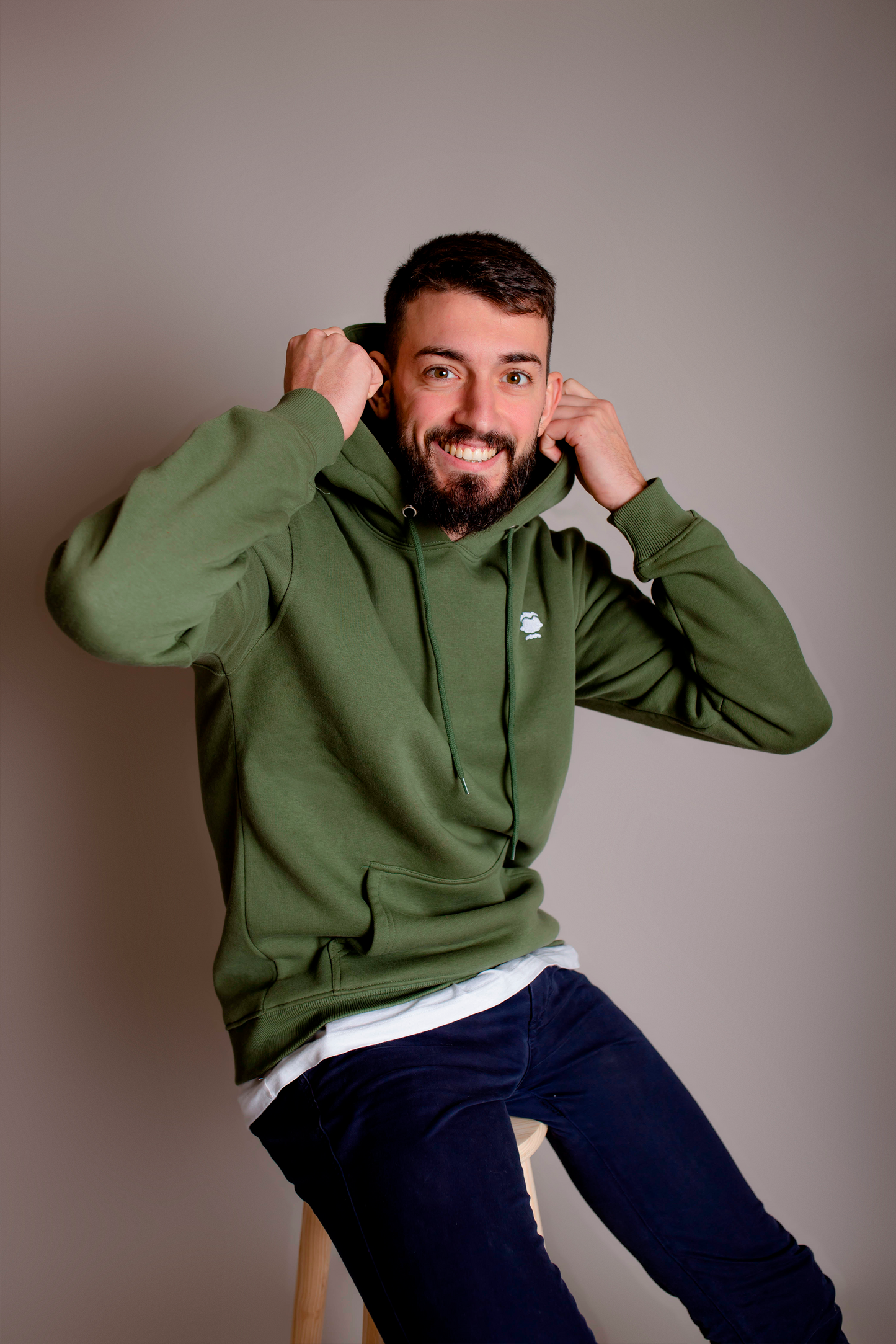 HOODIE PRINT FRASE VERDE