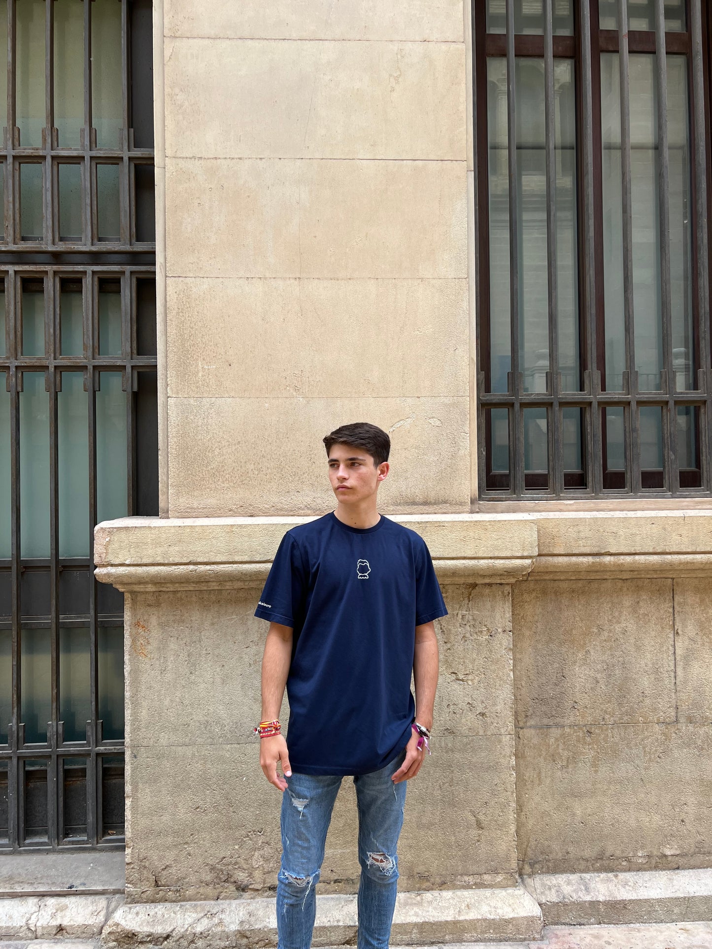 CAMISETA CONTRASTE MARINO