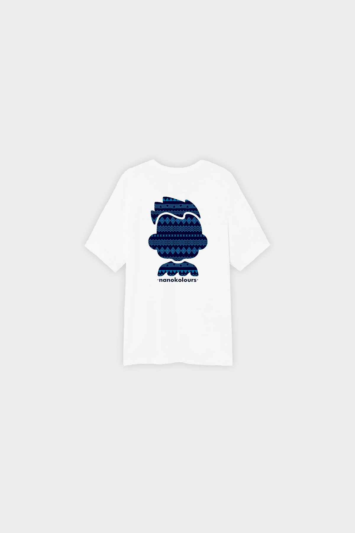CAMISETA LOGOTIPO ETNICO BLANCA
