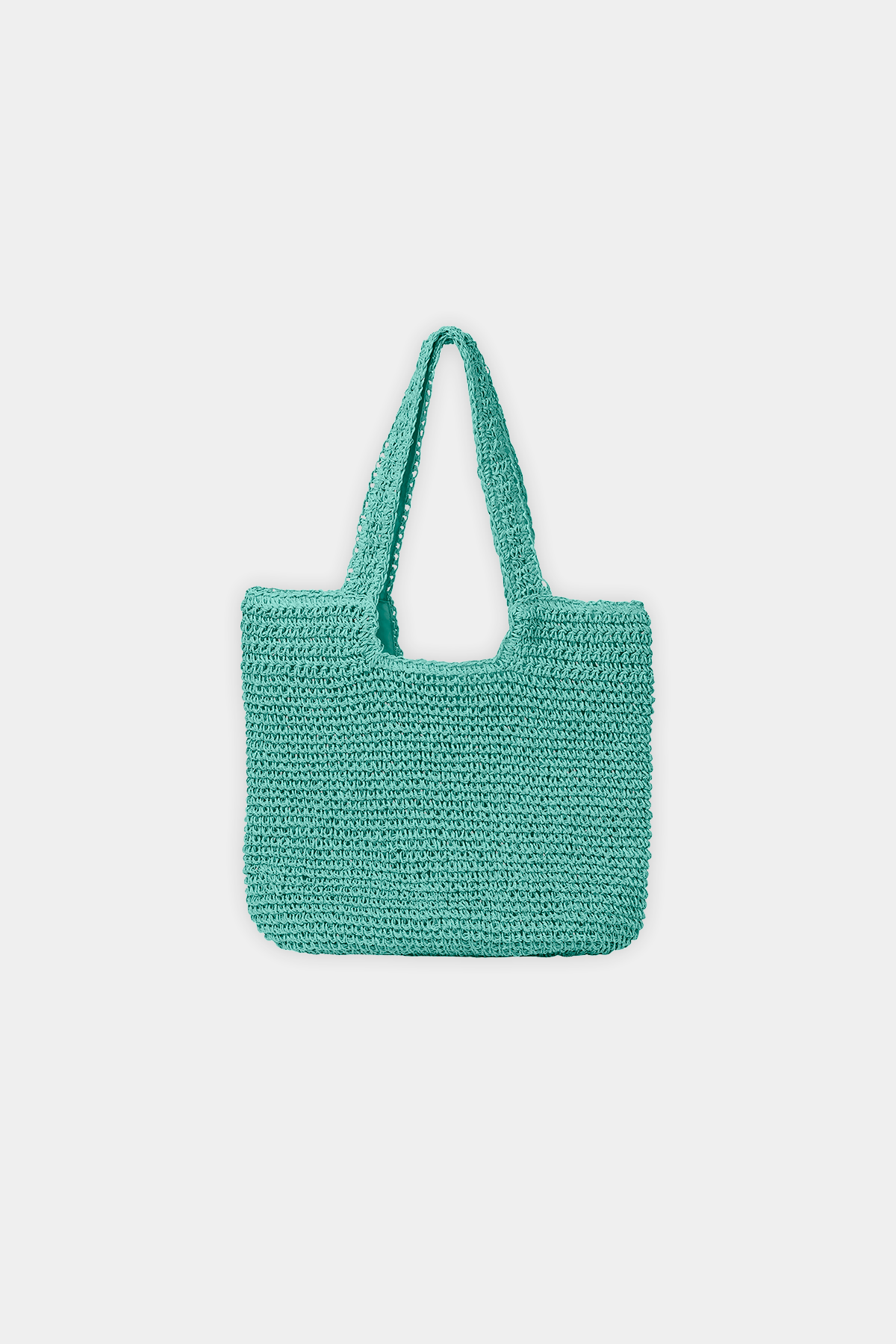 BOLSO TRENZADO AGUAMARINO