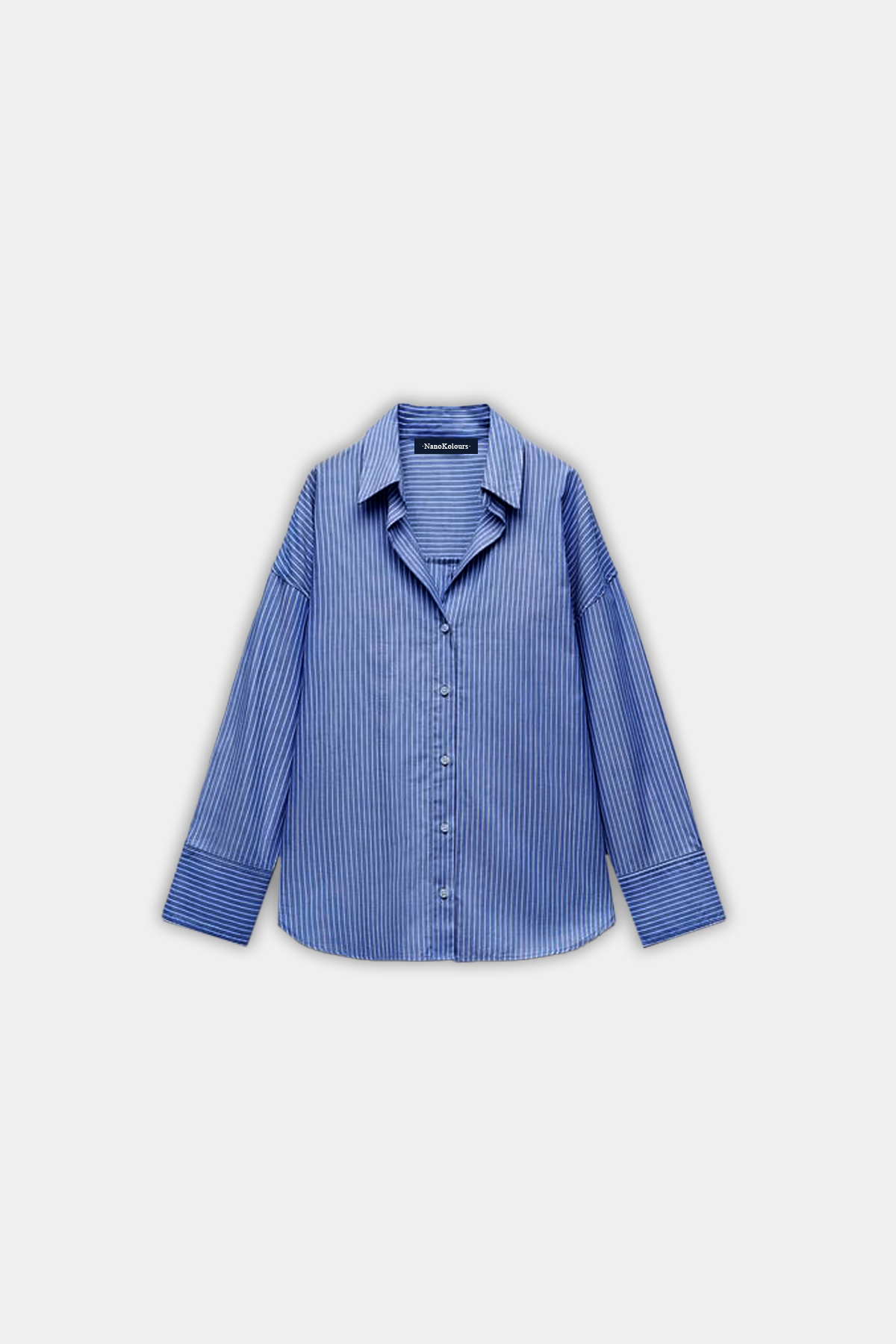 CAMISA OXFORD RAYAS MARINO