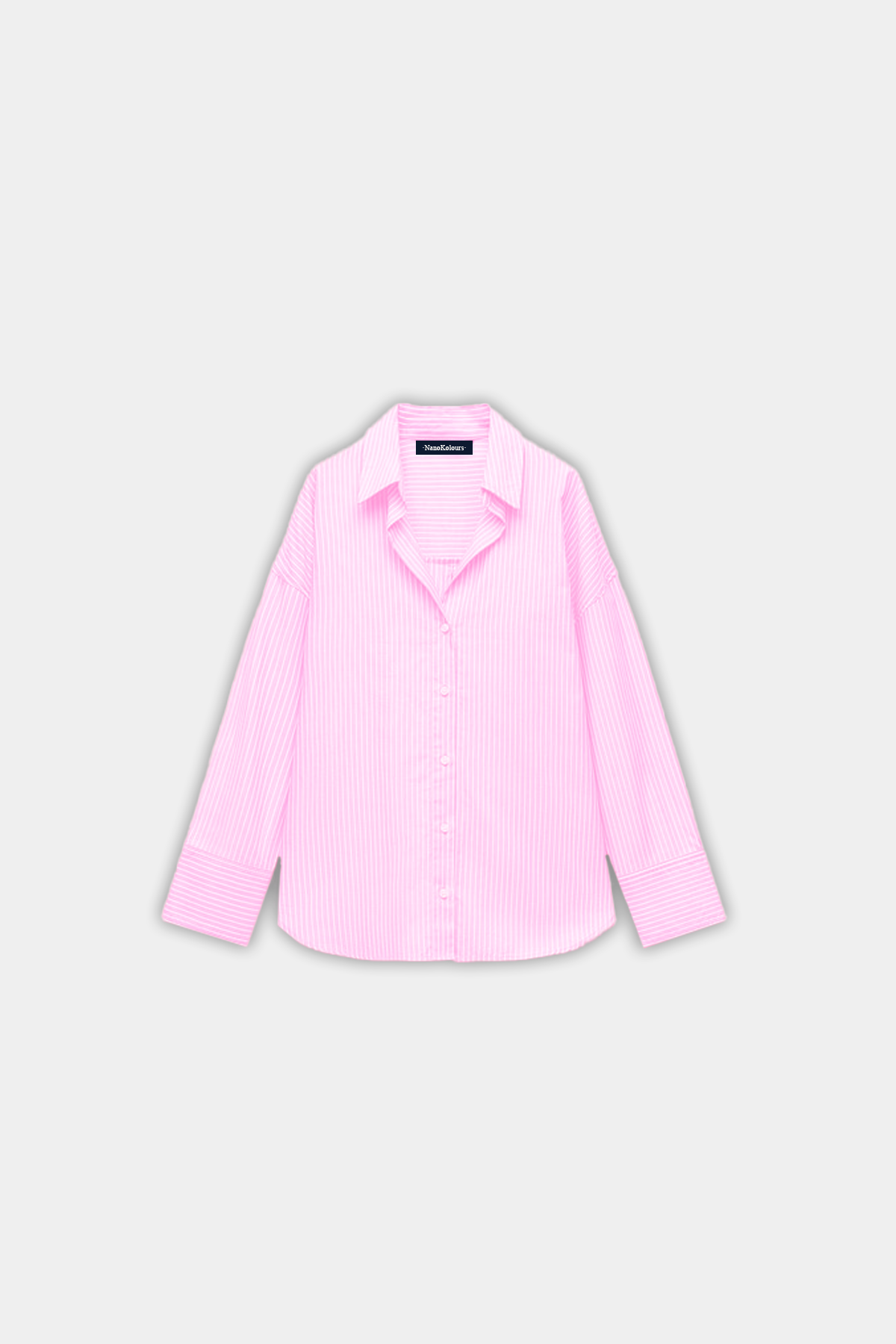 CAMISA OXFORD RAYAS ROSA