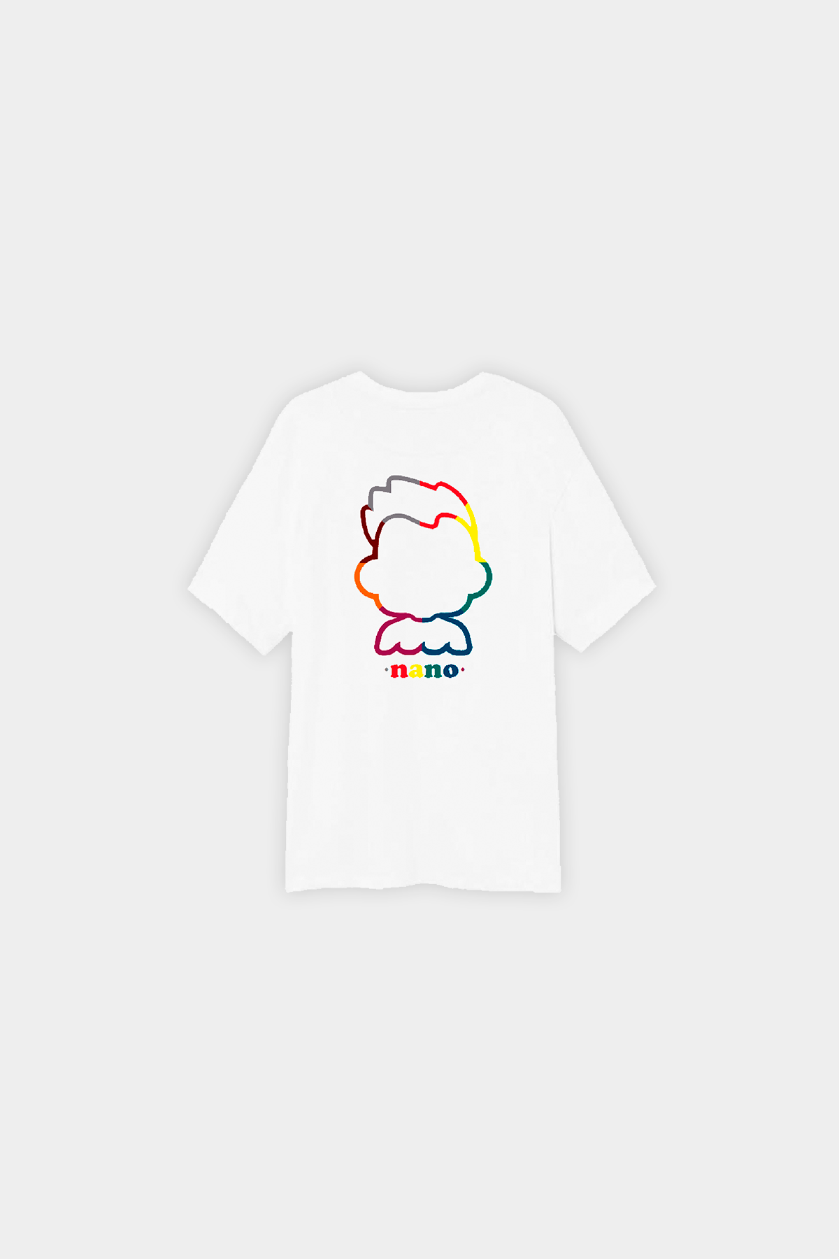 CAMISETA PRINT MULTICOLOR BLANCA
