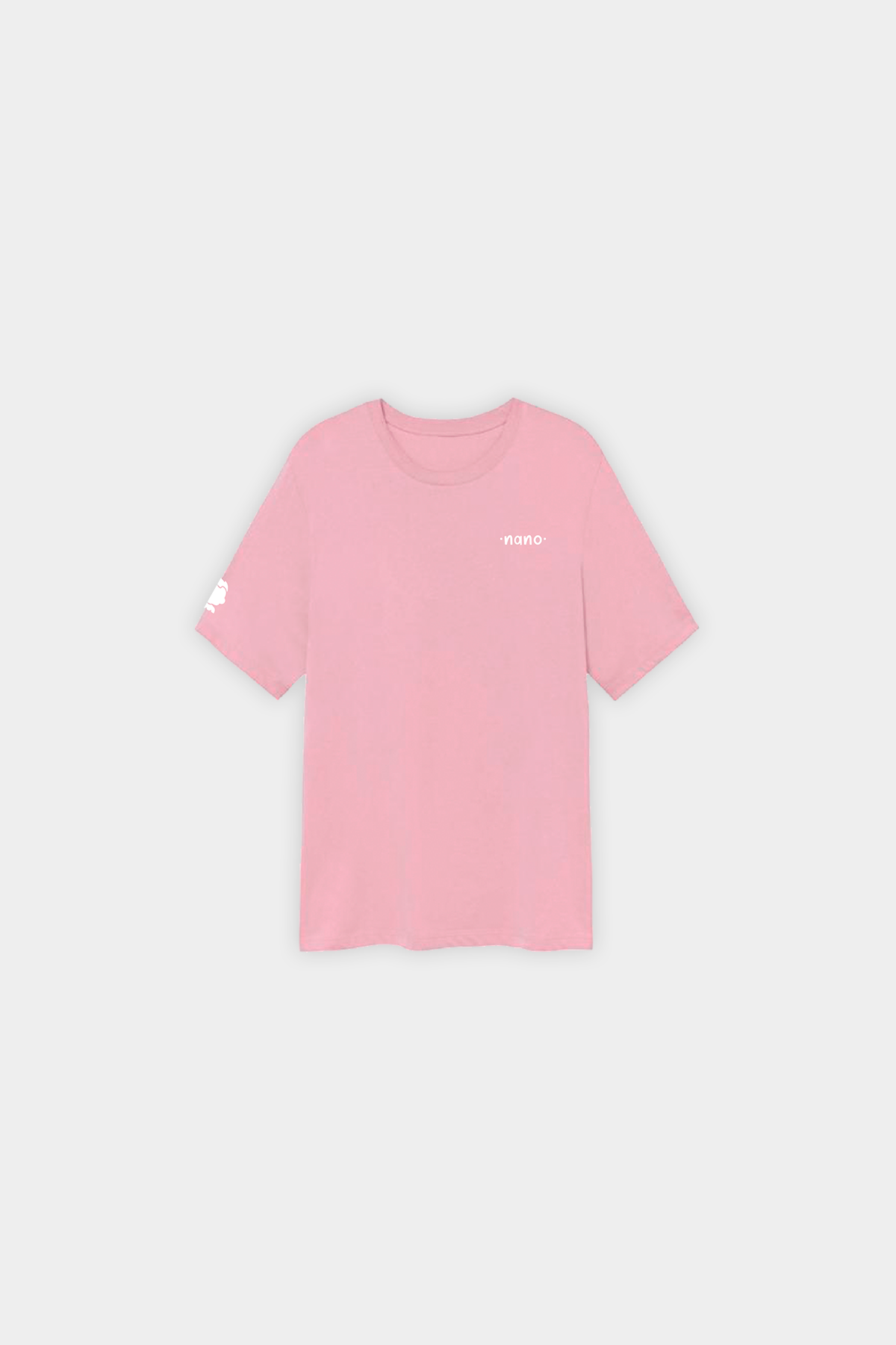 CAMISETA LETRAS PECHO ROSA