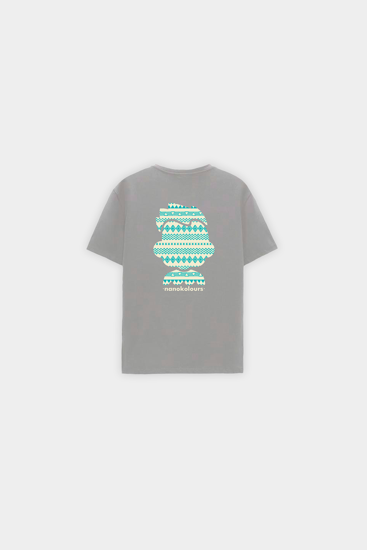 CAMISETA LOGOTIPO ETNICO GRIS