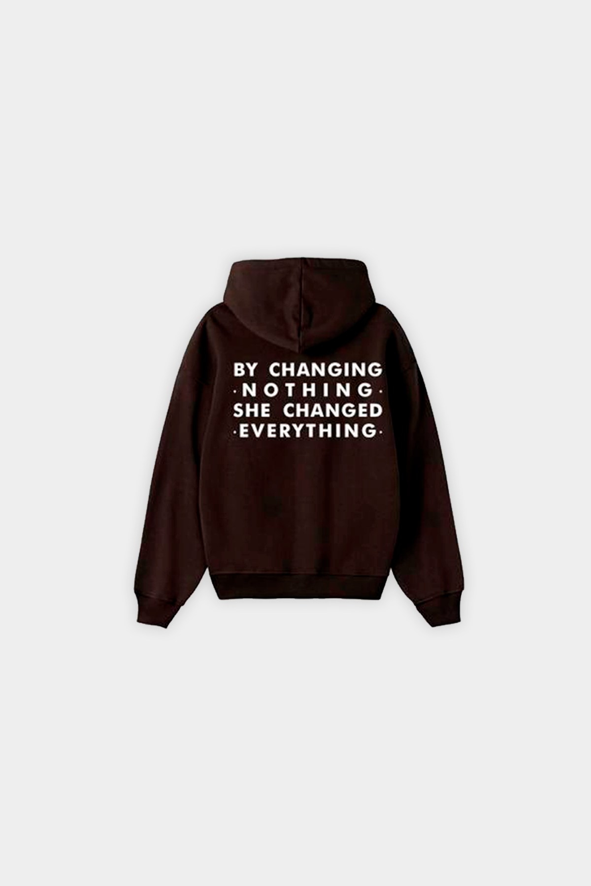 HOODIE PRINT FRASE CHOCOLATE