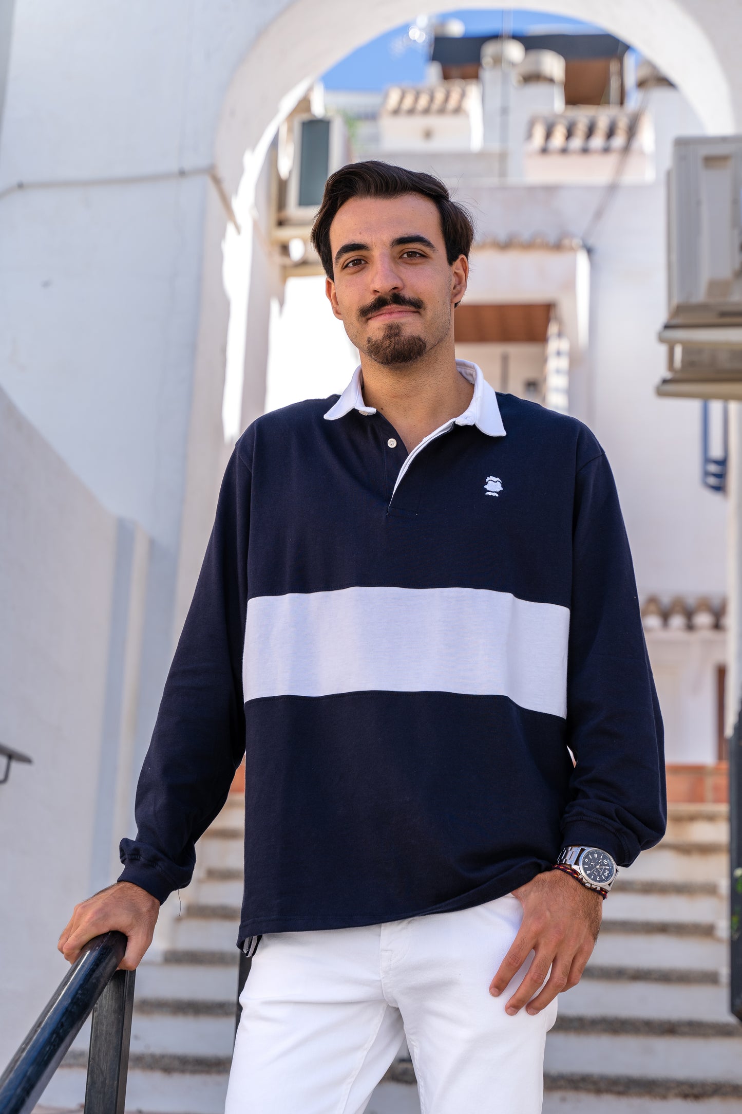 POLO RUGBY BÁSICO MARINO