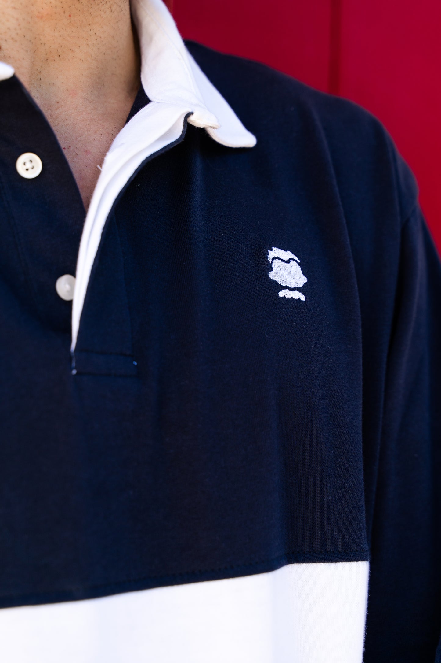 POLO RUGBY BÁSICO MARINO