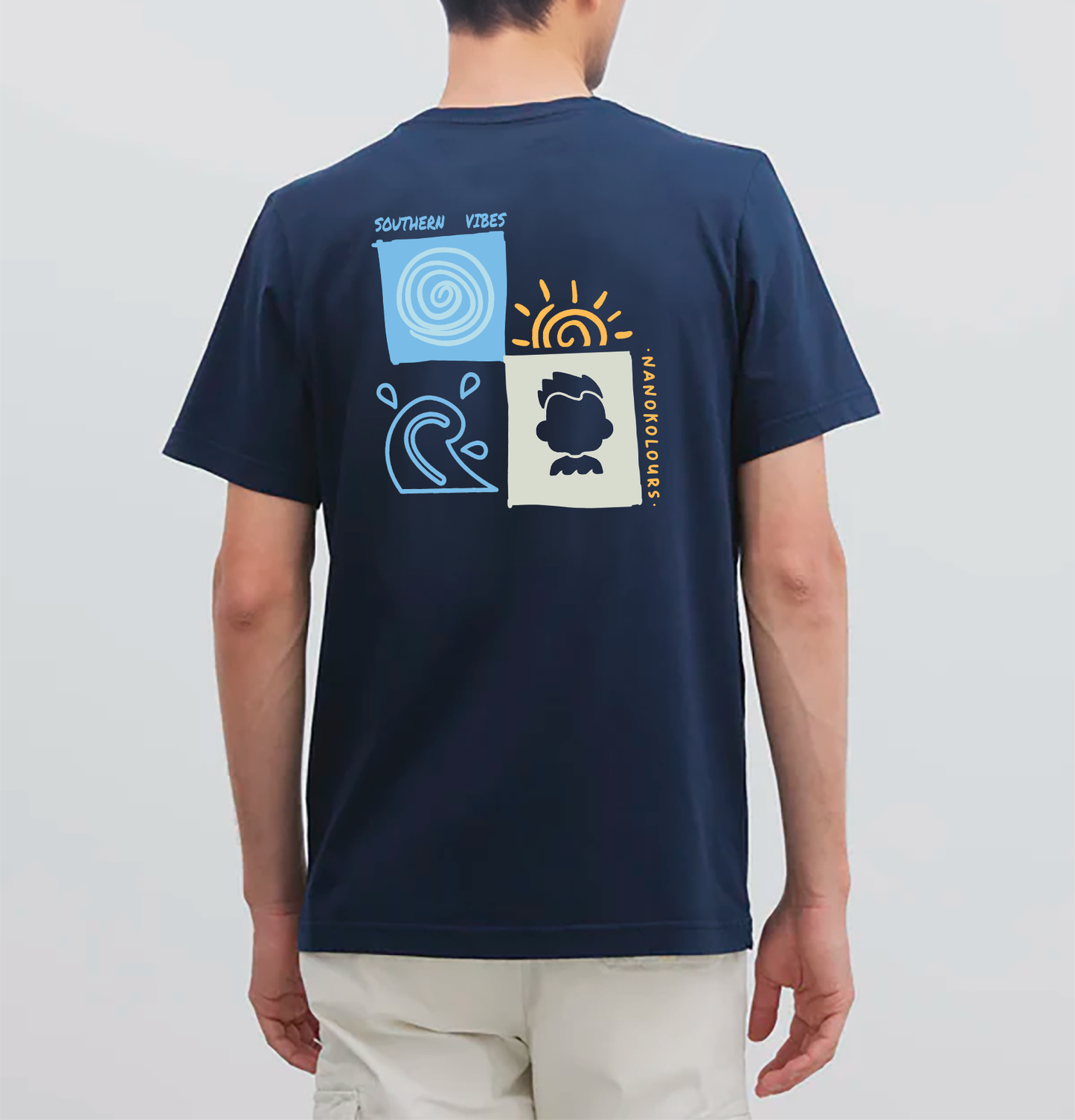 CAMISETA VIBES MARINO
