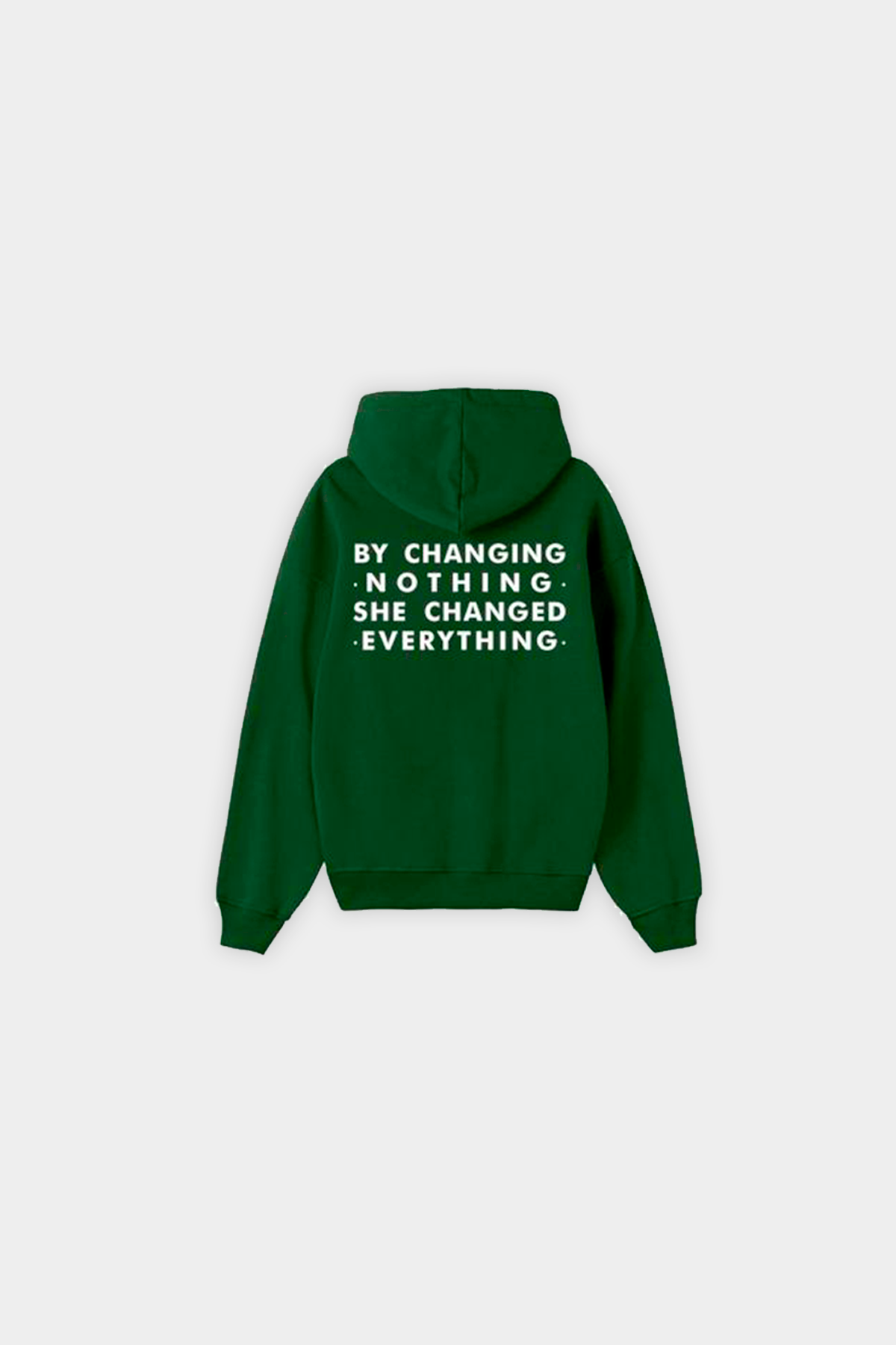 HOODIE PRINT FRASE VERDE
