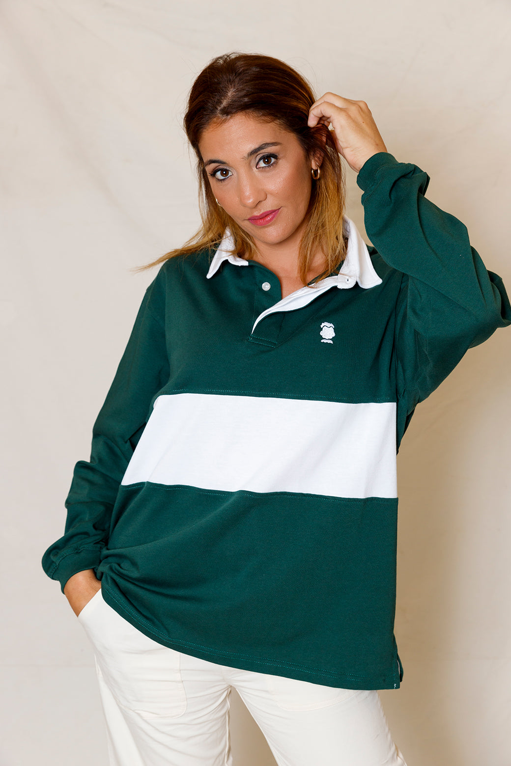 POLO RUGBY BÁSICO VERDE
